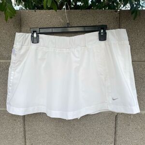 Nike White Tennis Skirt Skort Women’s Sz XL Fit Dry